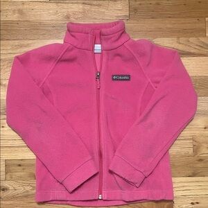 Columbia Vibrant Pink Fleece Jacket Kids Size S